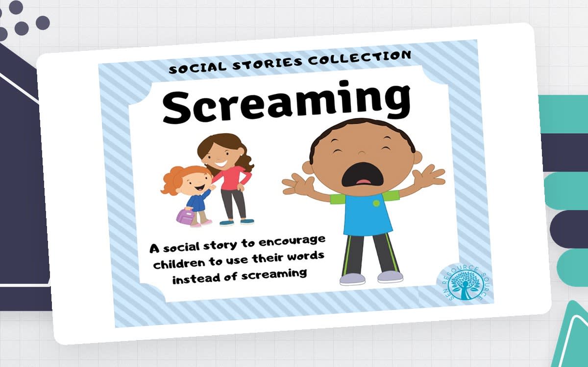 An educational teaching resource from SEN Resource Source entitled Screaming Social Story downloadable at Teach Simple.