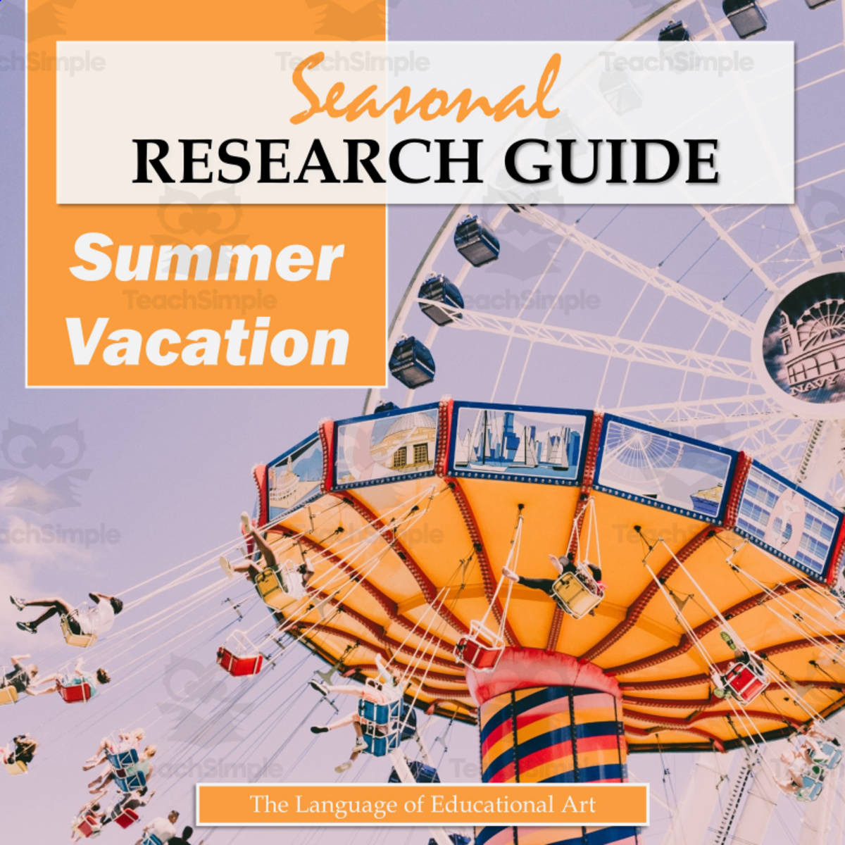 An educational teaching resource from The Language of Educational Art, LLC entitled Seasonal Research Guide for Summer Vacation Travelogue Essay! downloadable at Teach Simple.