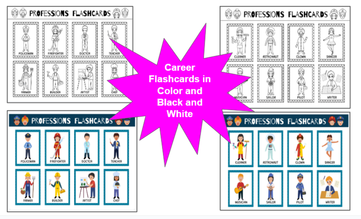 An educational teaching resource from Jennifer Moyer Taylor entitled SEL Career & Professions Flashcards downloadable at Teach Simple.