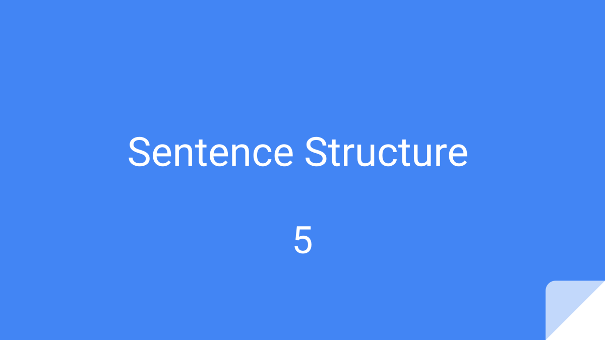 An educational teaching resource from Cored Education entitled Sentence Structure Sample: Grammar Grades 3-4 (PPT) downloadable at Teach Simple.