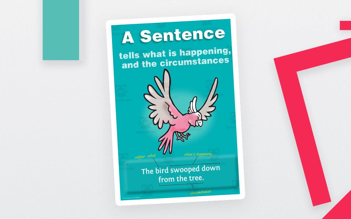 An educational teaching resource from E & R Publications entitled Sentences - Lower Primary (4 x A3 Posters) downloadable at Teach Simple.