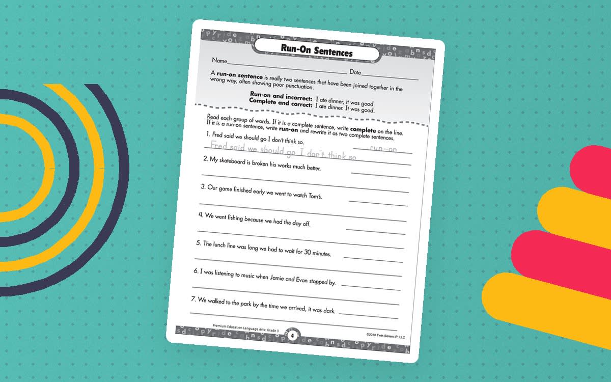 An educational teaching resource from Twin Sisters Digital Media entitled Sentences Printable Workbook downloadable at Teach Simple.