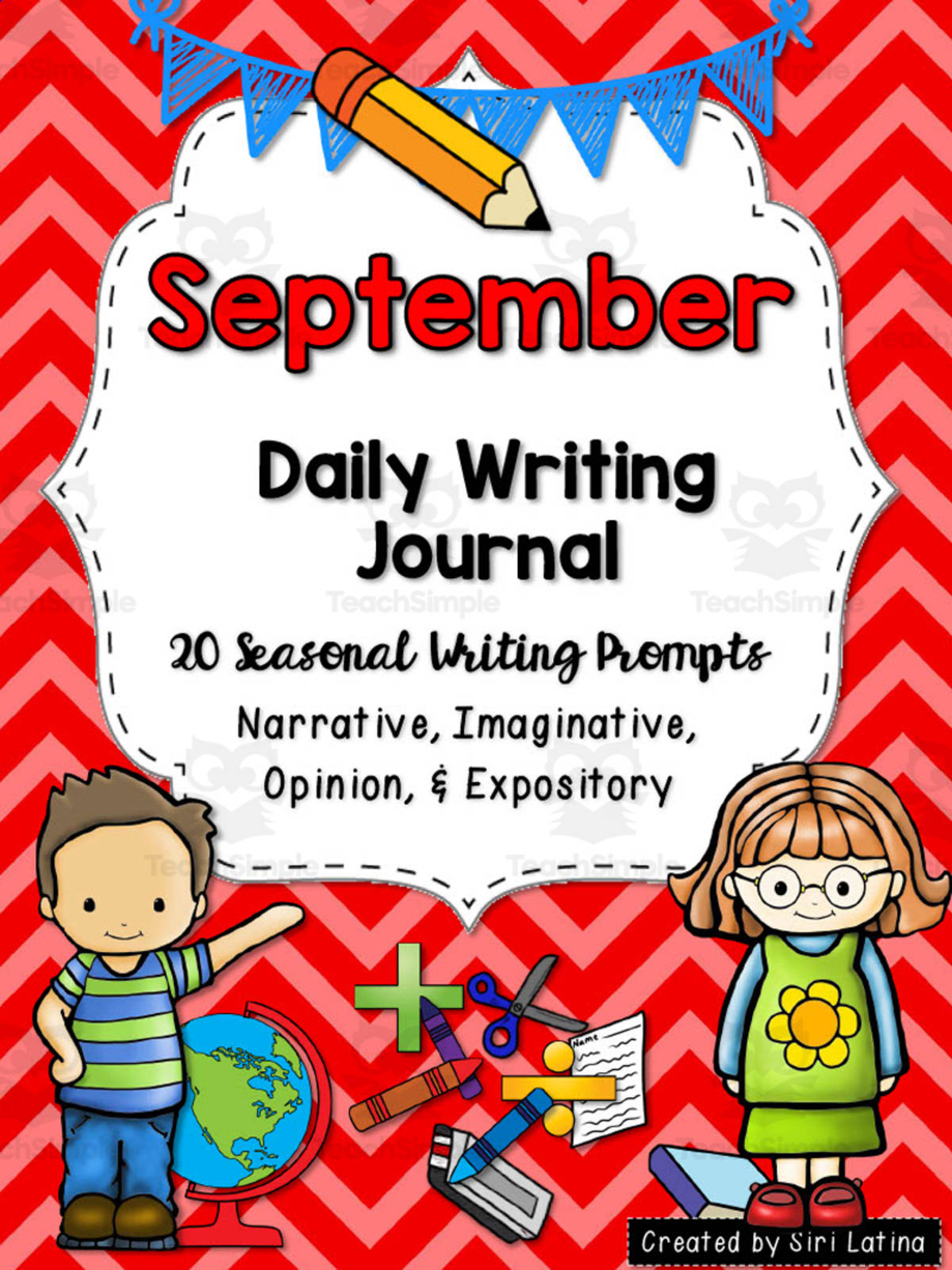 An educational teaching resource from Siri Latina entitled September Daily Writing Journal downloadable at Teach Simple.