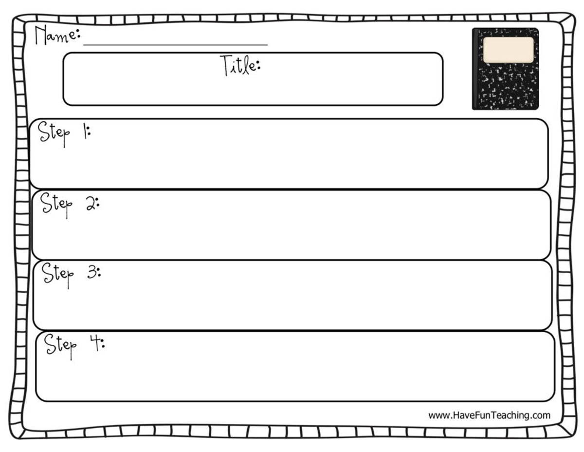 An educational teaching resource from Have Fun Teaching entitled Sequence of Events Graphic Organizer Worksheet downloadable at Teach Simple.