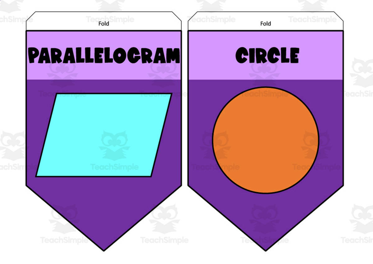 An educational teaching resource from Mrs. B Secondary Math entitled Shape Bunting UK Contrast Colors downloadable at Teach Simple.