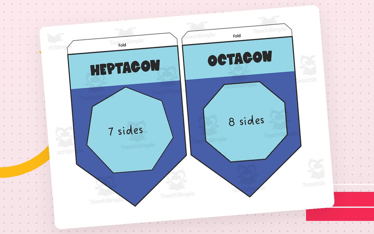 An educational teaching resource from Mrs. B Secondary Math entitled Shape Bunting US downloadable at Teach Simple.