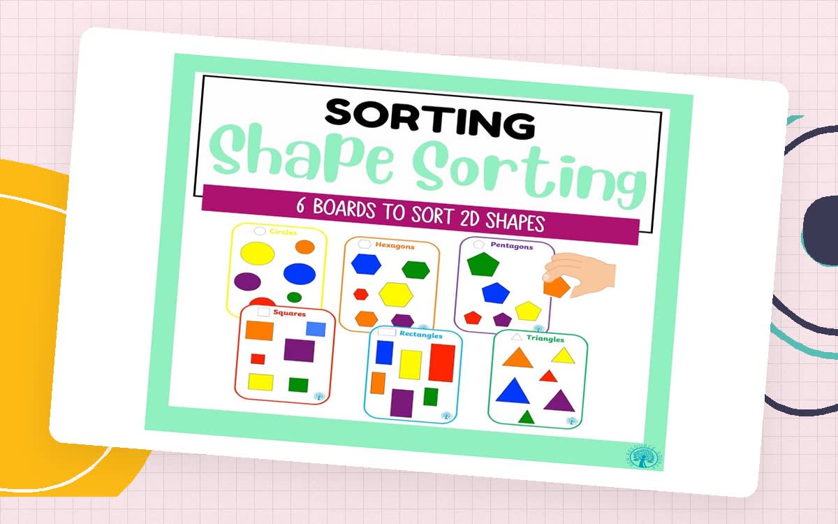 An educational teaching resource from SEN Resource Source entitled Shape Sorting Activity downloadable at Teach Simple.
