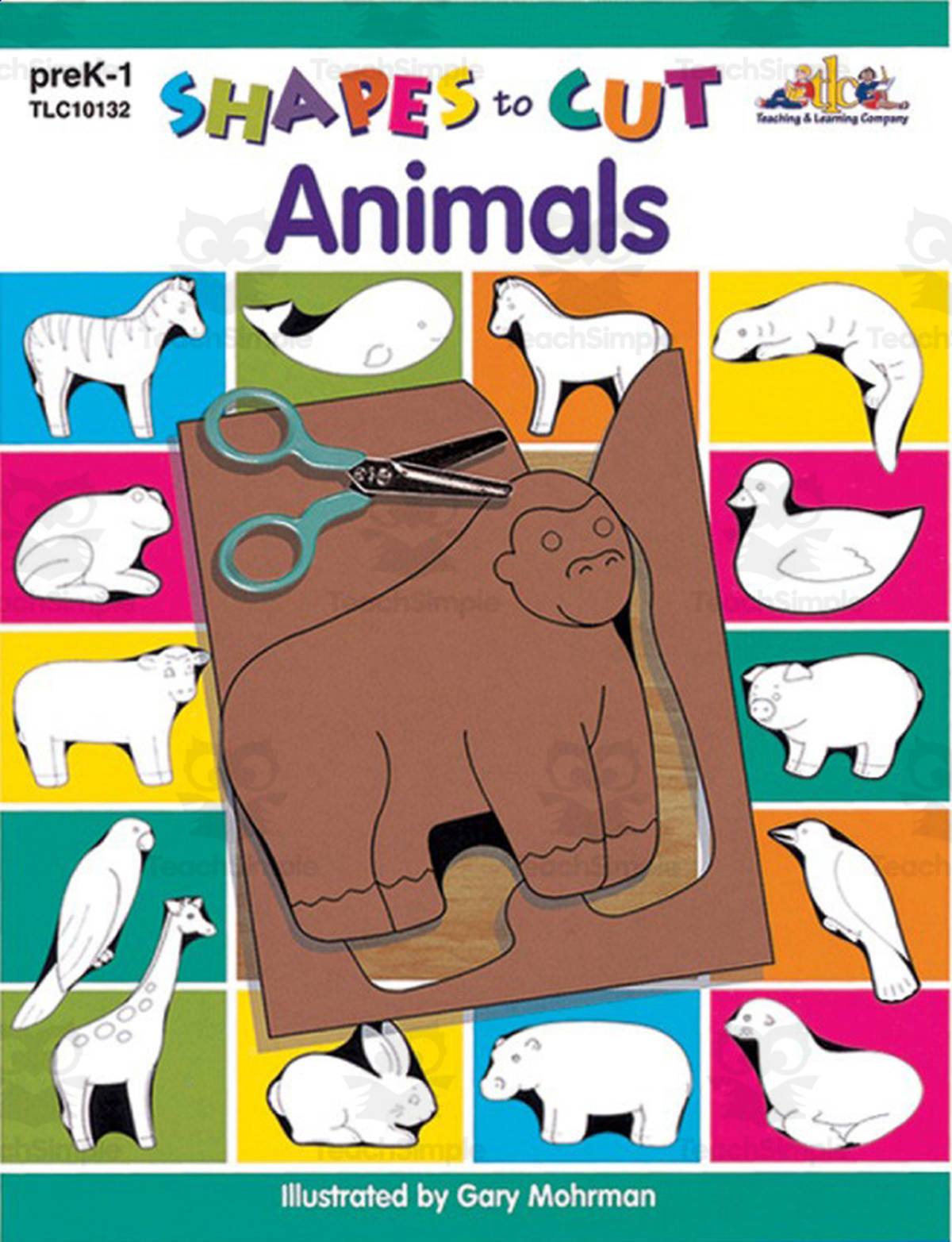 An educational teaching resource from Classroom Complete Press entitled Shapes to Cut: Animals downloadable at Teach Simple.
