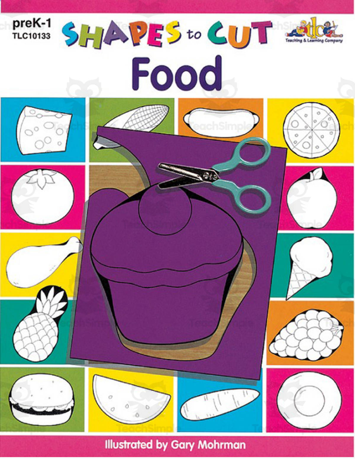 An educational teaching resource from Classroom Complete Press entitled Shapes to Cut: Food downloadable at Teach Simple.