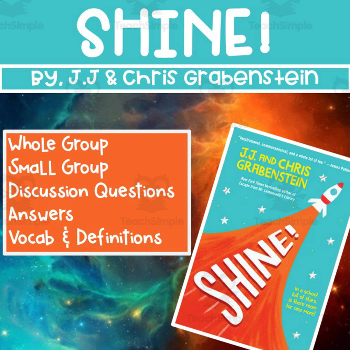 An educational teaching resource from Hey Teacher Shoppe entitled Shine! Discussion Questions downloadable at Teach Simple.