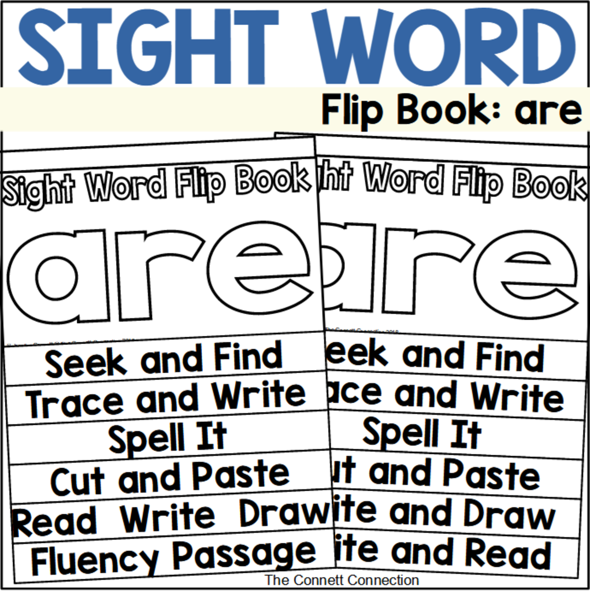 An educational teaching resource from The Connett Connection entitled Sight Word Flip Book: are downloadable at Teach Simple.