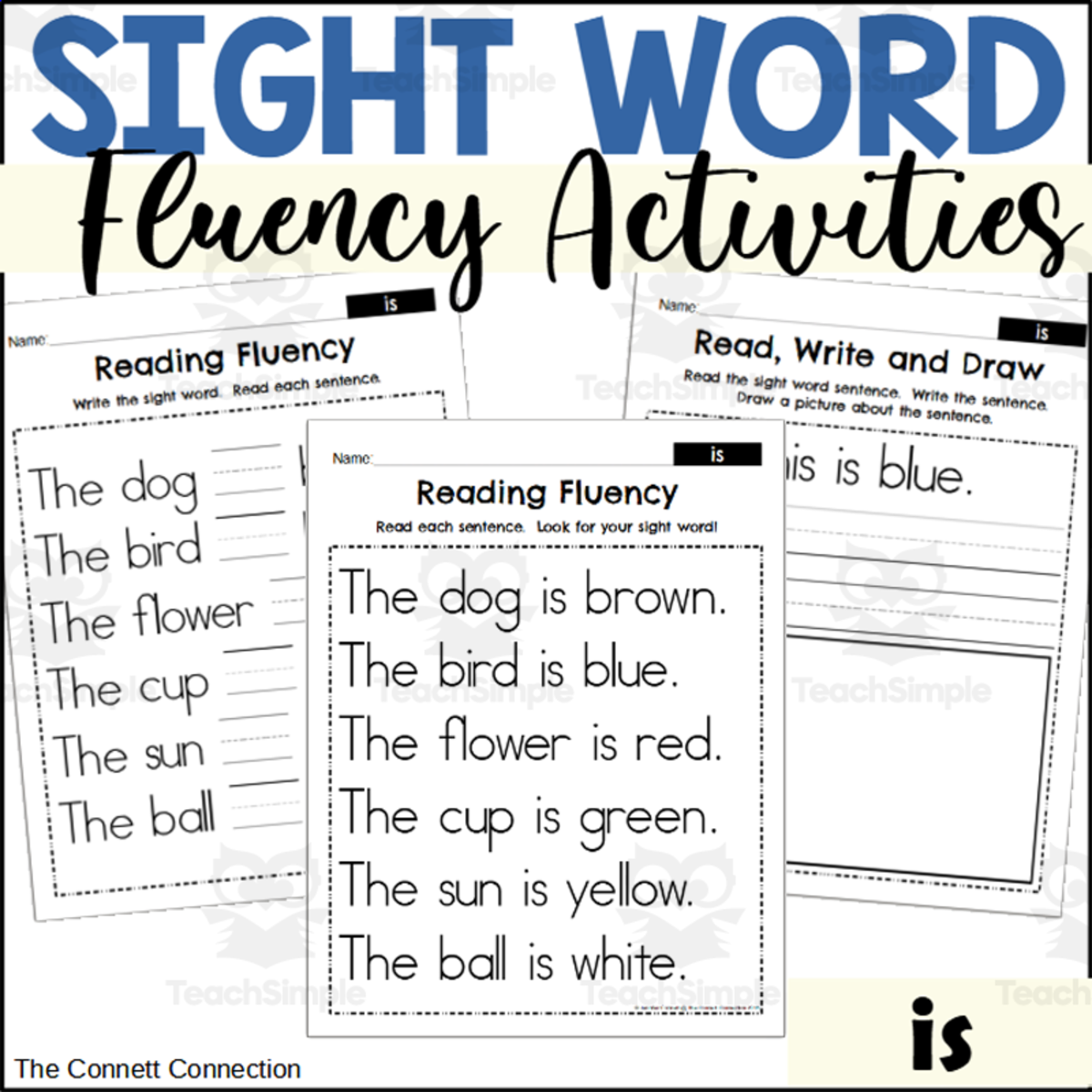 An educational teaching resource from The Connett Connection entitled Sight Word Fluency Packet - is downloadable at Teach Simple.