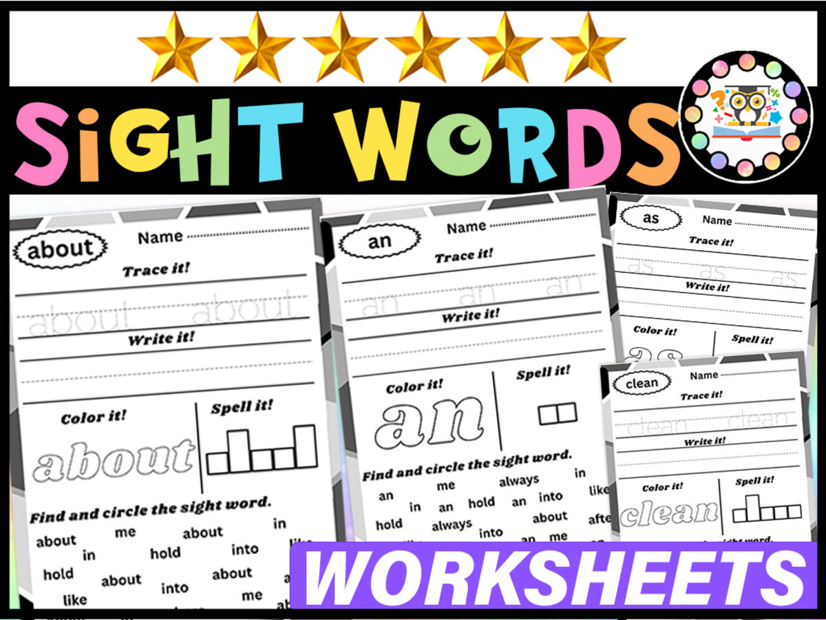 An educational teaching resource from LAMO entitled Sight Word Worksheets| Sight Words Kindergarten Activities First Grade downloadable at Teach Simple.