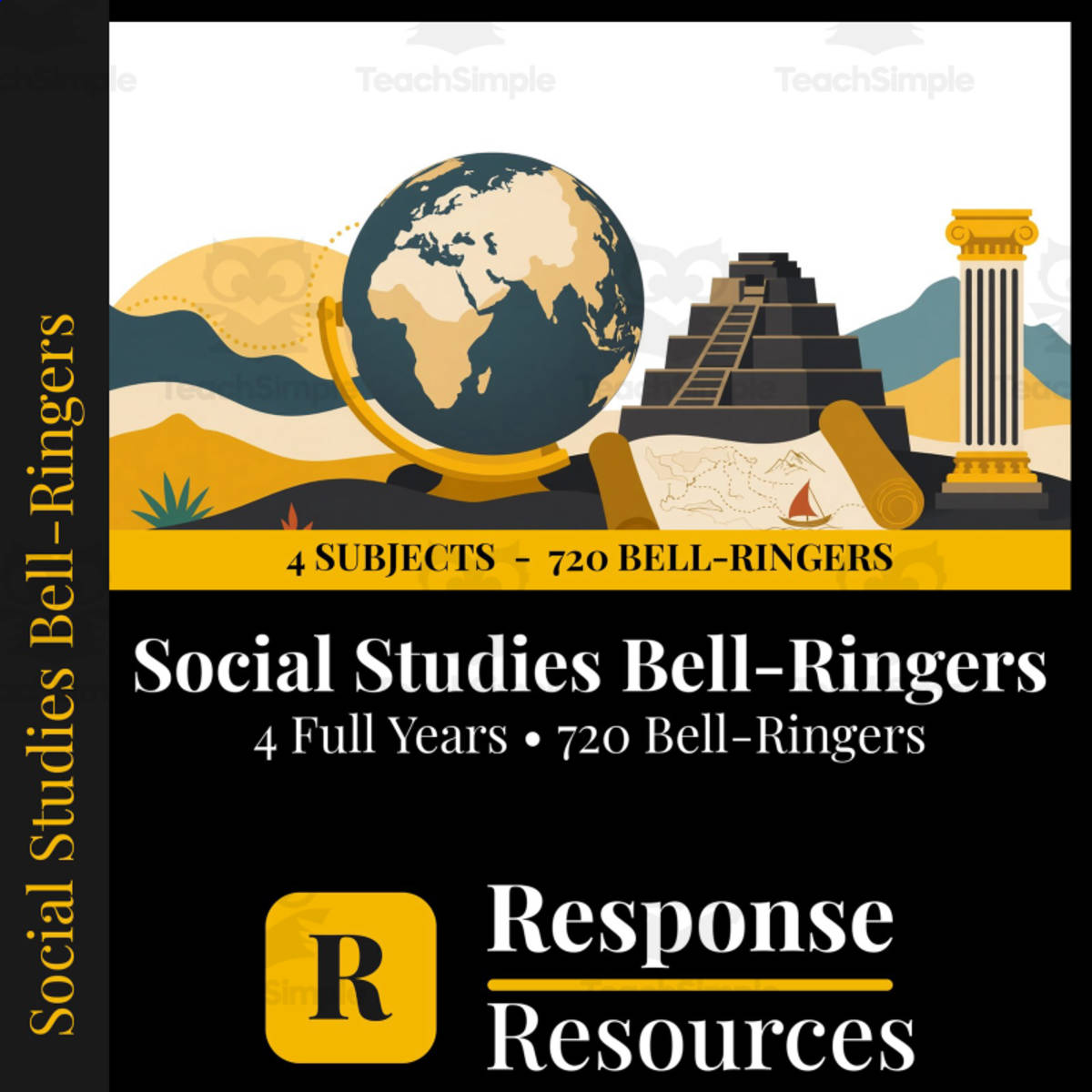 Social Studies Bell Ringers MEGA BUNDLE - 720 Warm-Ups, 4 Full Years preview