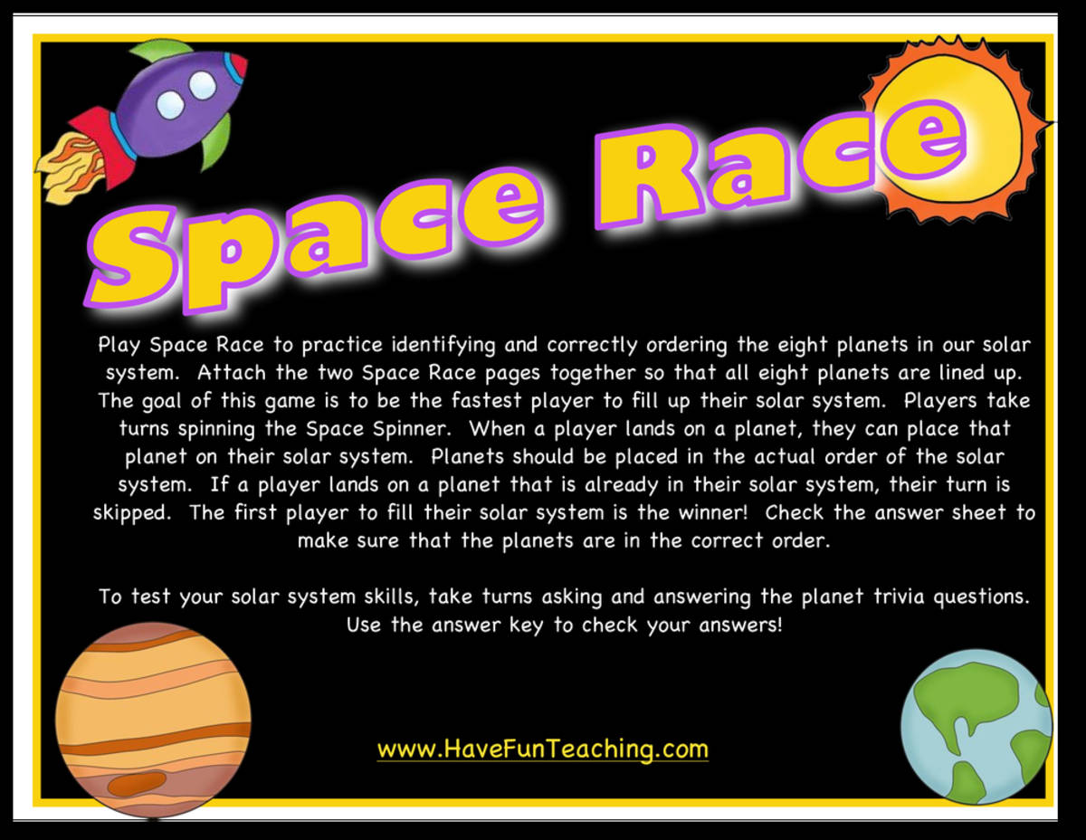 An educational teaching resource from Have Fun Teaching entitled Solar System Activity downloadable at Teach Simple.