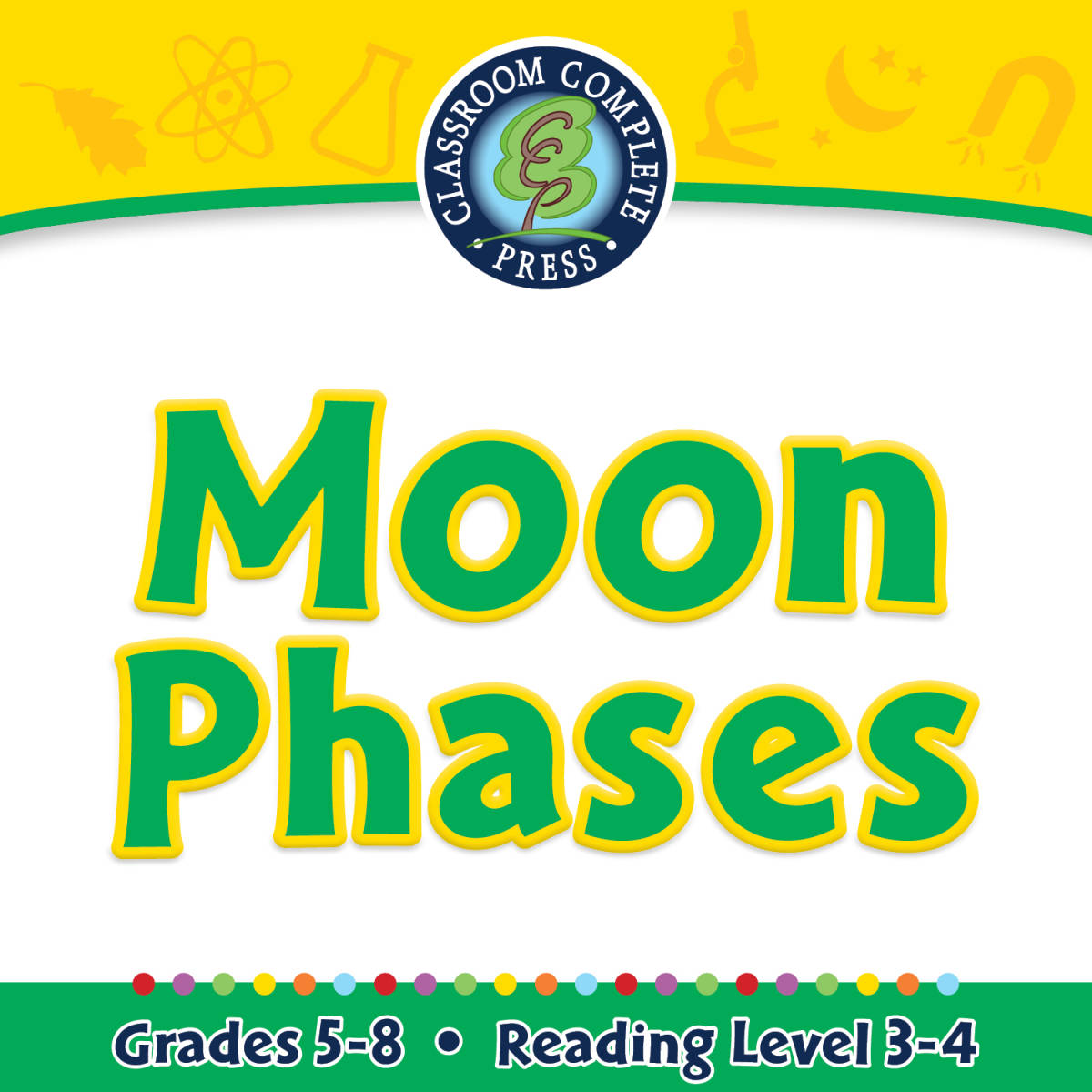 An educational teaching resource from Classroom Complete Press entitled Solar System: Moon Phases - FLASH-MAC downloadable at Teach Simple.
