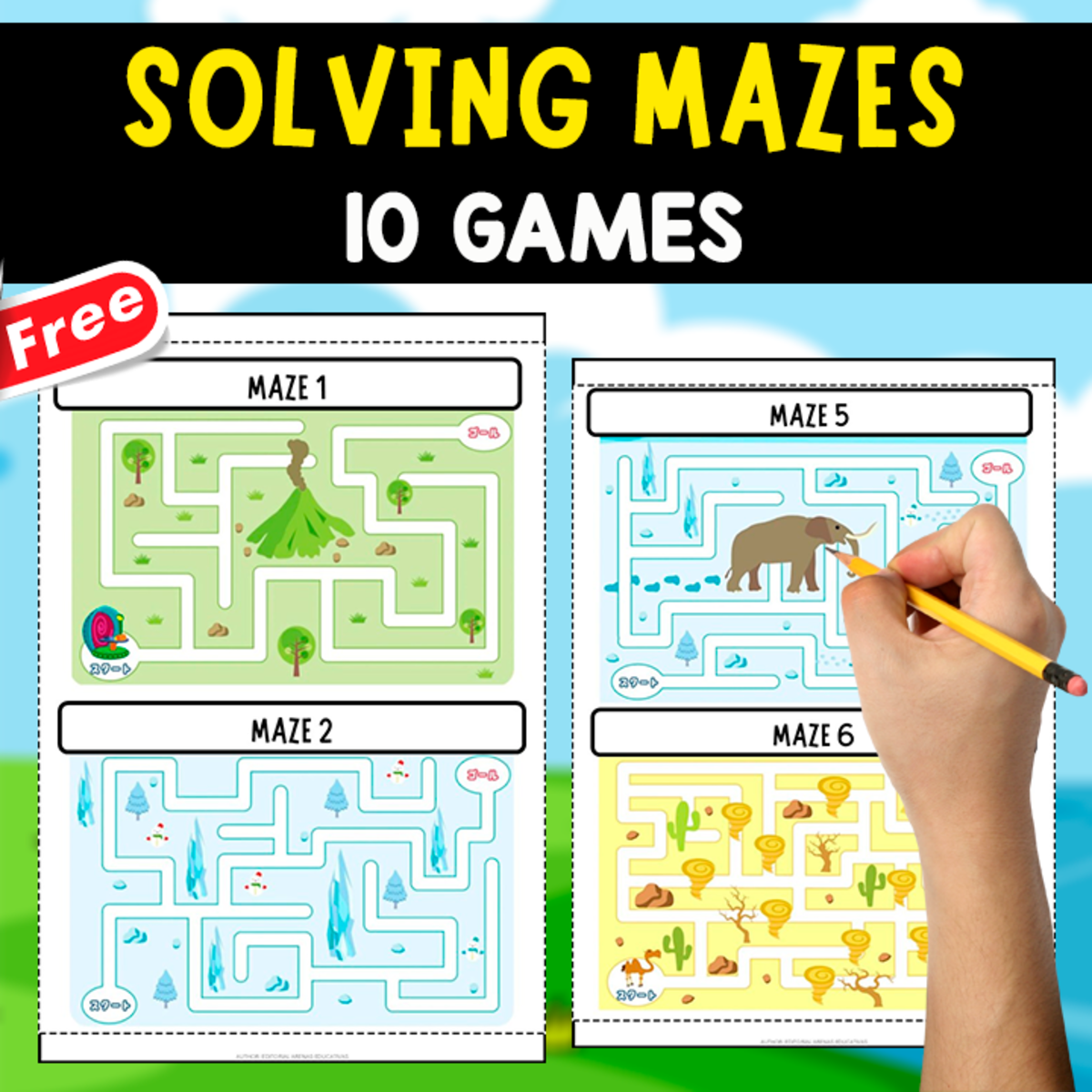 An educational teaching resource from EDITORIAL LAURA EDUCA entitled SOLVING MAZES | 10 GAMES SPANISH-CHINESE downloadable at Teach Simple.