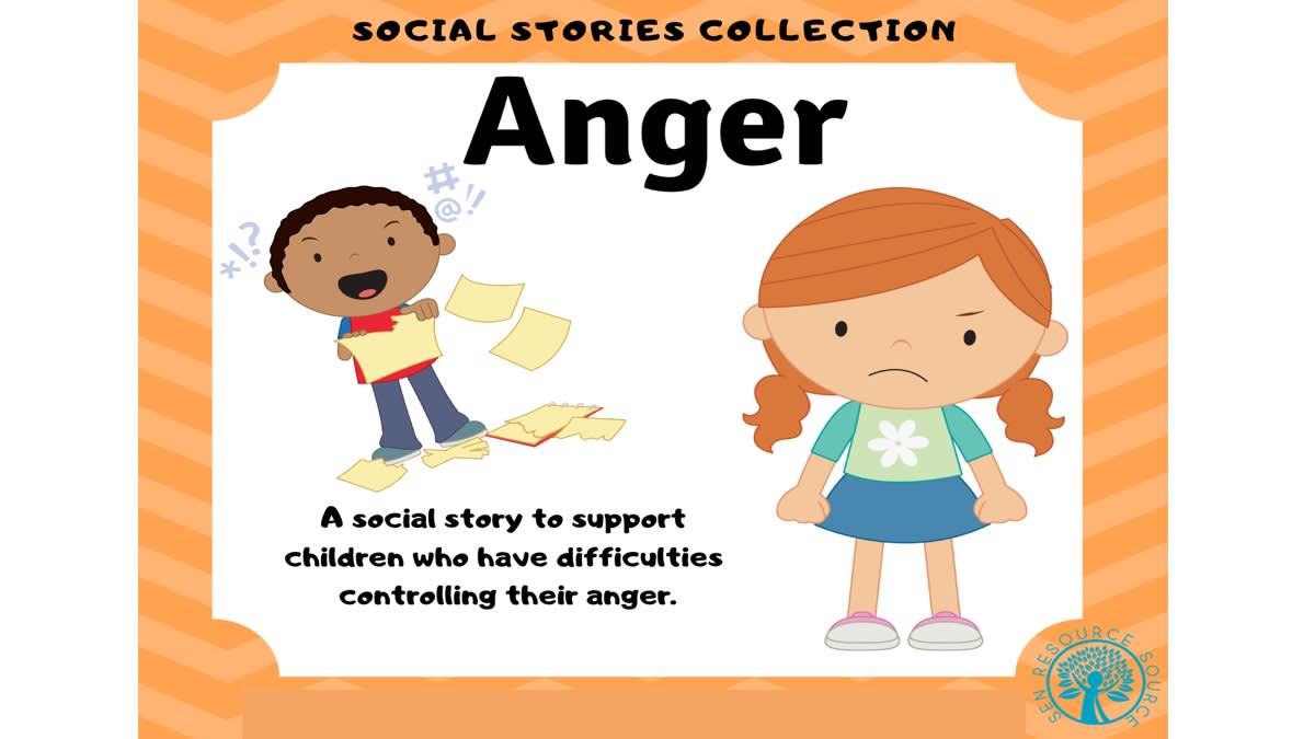 An educational teaching resource from SEN Resource Source entitled Sometimes I Feel Angry Social Story downloadable at Teach Simple.