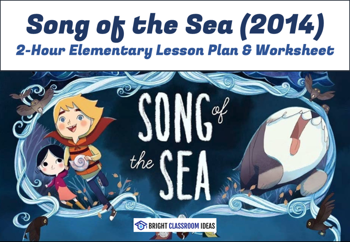 An educational teaching resource from Bright Classroom Ideas Marketplace entitled Song of the Sea (2014) - 2-Hour Elementary Lesson Plan & Worksheet downloadable at Teach Simple.