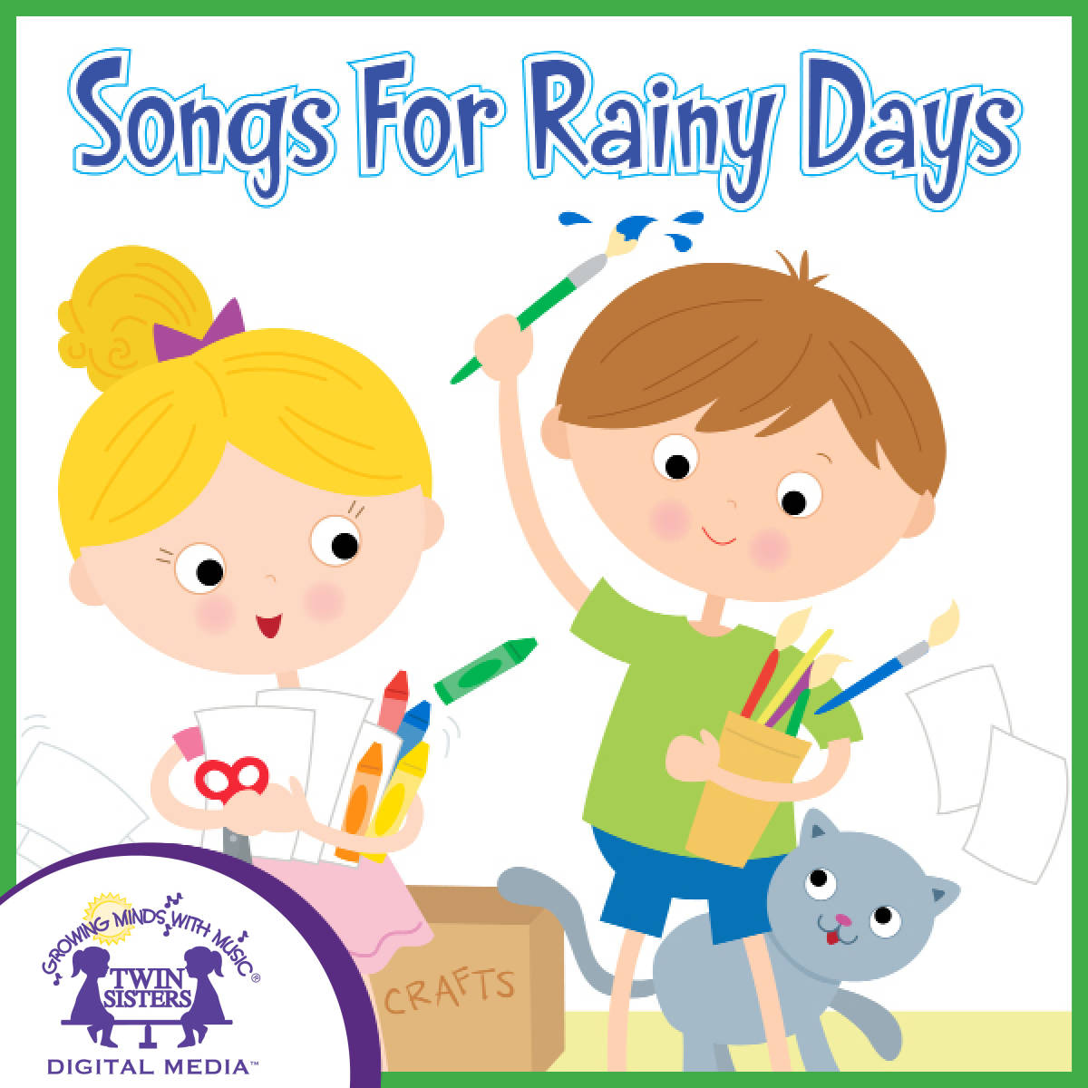 An educational teaching resource from Twin Sisters Digital Media entitled Songs For Rainy Days Album of Songs downloadable at Teach Simple.