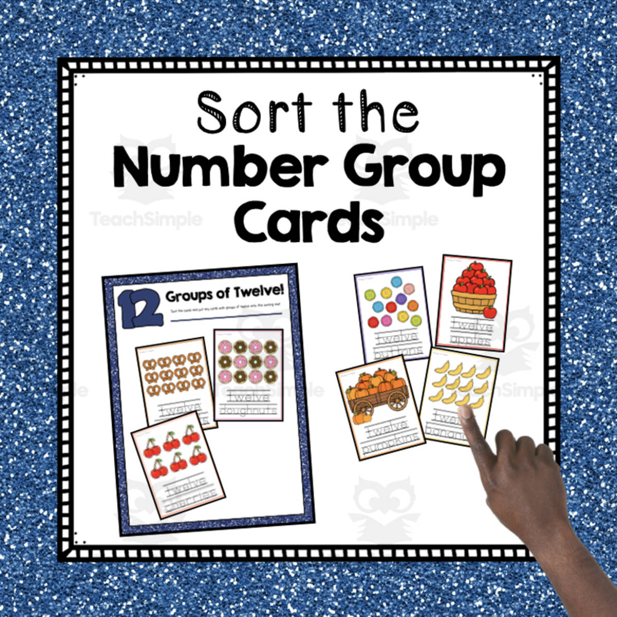 An educational teaching resource from Simply Schoolgirl entitled Sort the Number Groups | Preschool Number Resources downloadable at Teach Simple.
