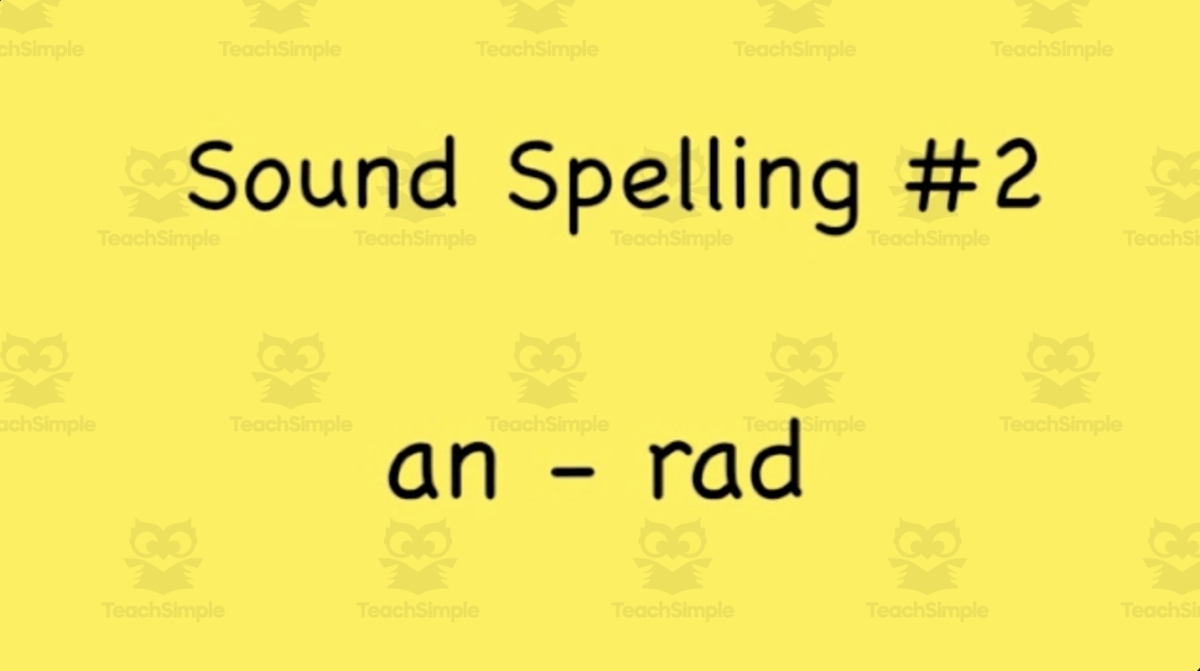 An educational teaching resource from Audio Memory entitled Sound Spelling Song #2 downloadable at Teach Simple.
