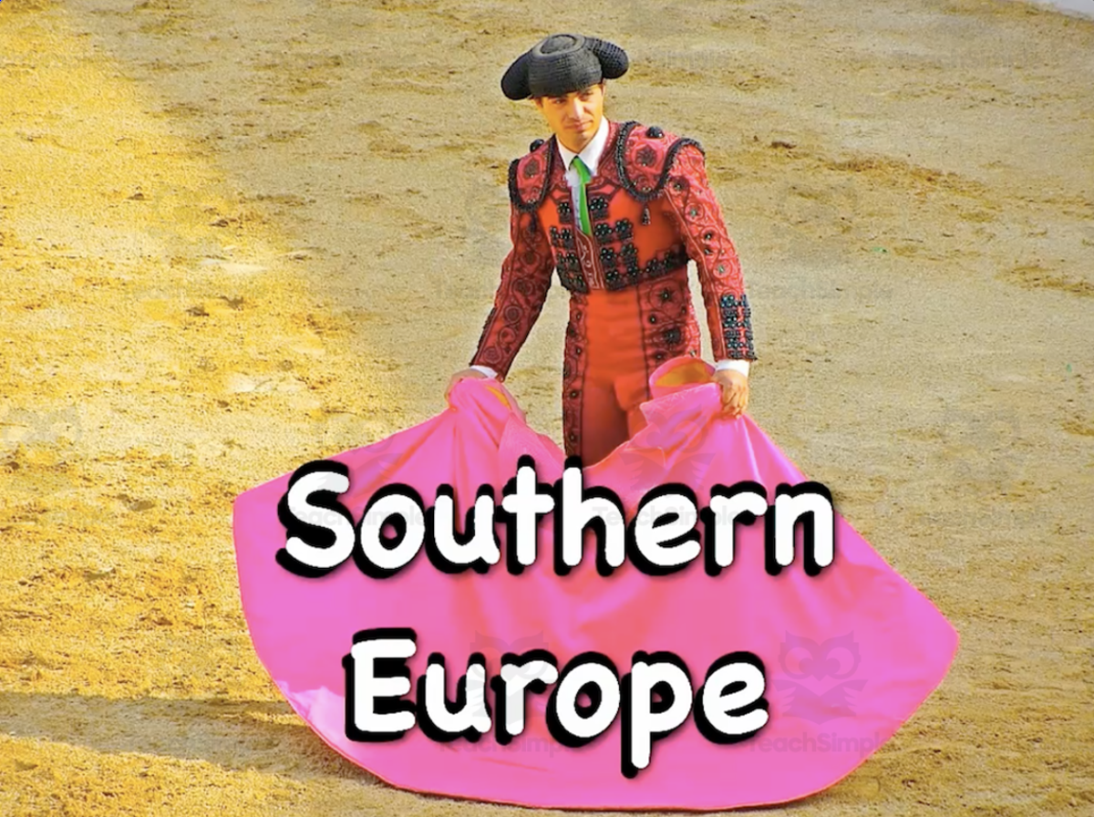 An educational teaching resource from Audio Memory entitled Southern Europe Song downloadable at Teach Simple.