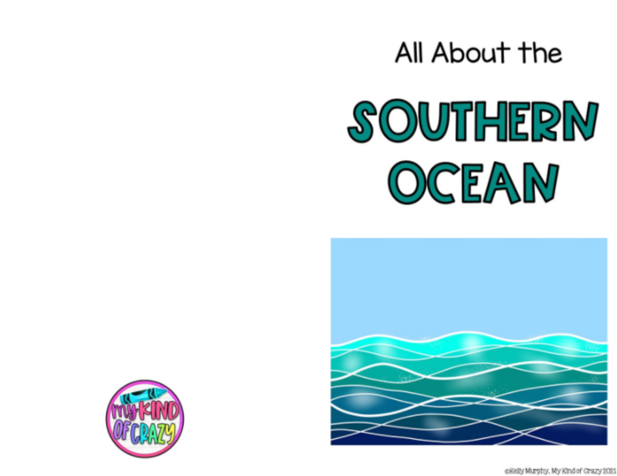 An educational teaching resource from My Kind of Crazy entitled Southern Ocean Adapted Book, Printable, Color and BW, Special Ed downloadable at Teach Simple.