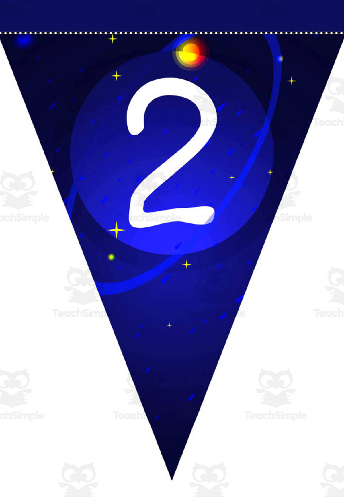 An educational teaching resource from Ezee 101 entitled Space Classroom Decor: Welcome Banner downloadable at Teach Simple.