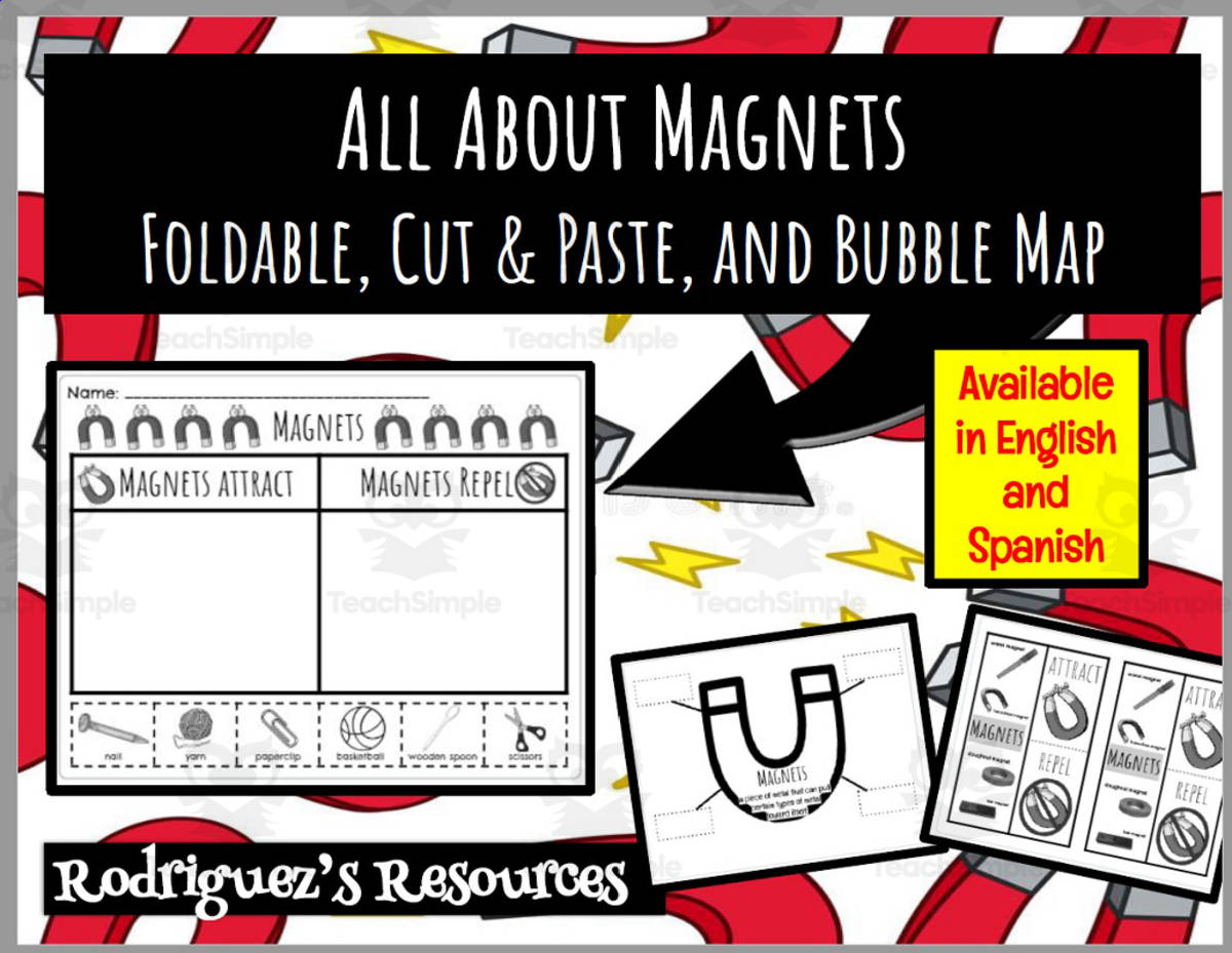 An educational teaching resource from Rodriguez's Resources entitled Spanish and English: All About Magnets downloadable at Teach Simple.