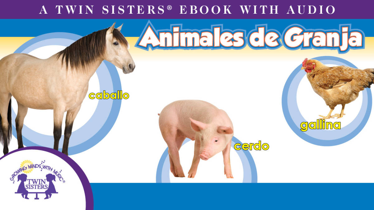 An educational teaching resource from Twin Sisters Digital Media entitled Spanish: Animales de Granja Video Storybook downloadable at Teach Simple.