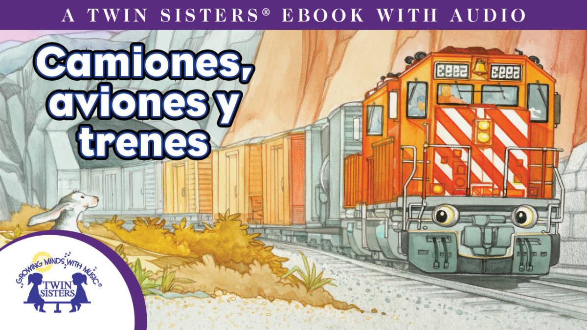 An educational teaching resource from Twin Sisters Digital Media entitled Spanish: Camiones, Aviones y Trenes Video Storybook downloadable at Teach Simple.