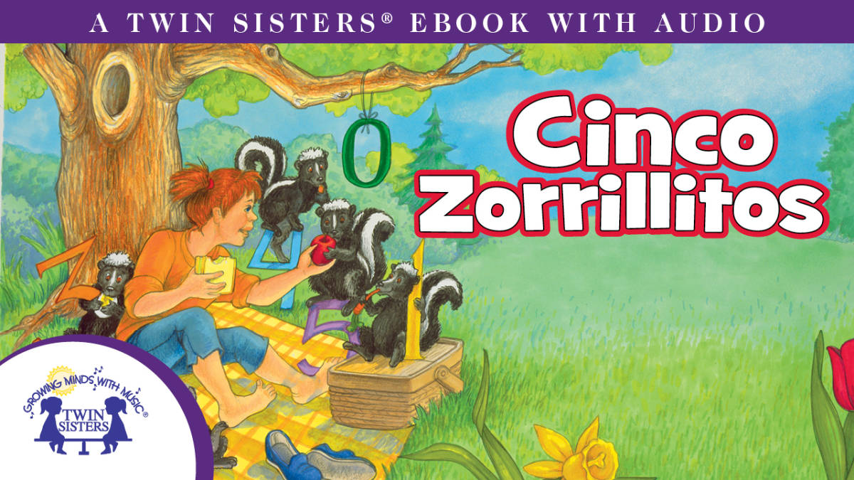 An educational teaching resource from Twin Sisters Digital Media entitled Spanish: Cinco Zorrillitos Video Storybook downloadable at Teach Simple.