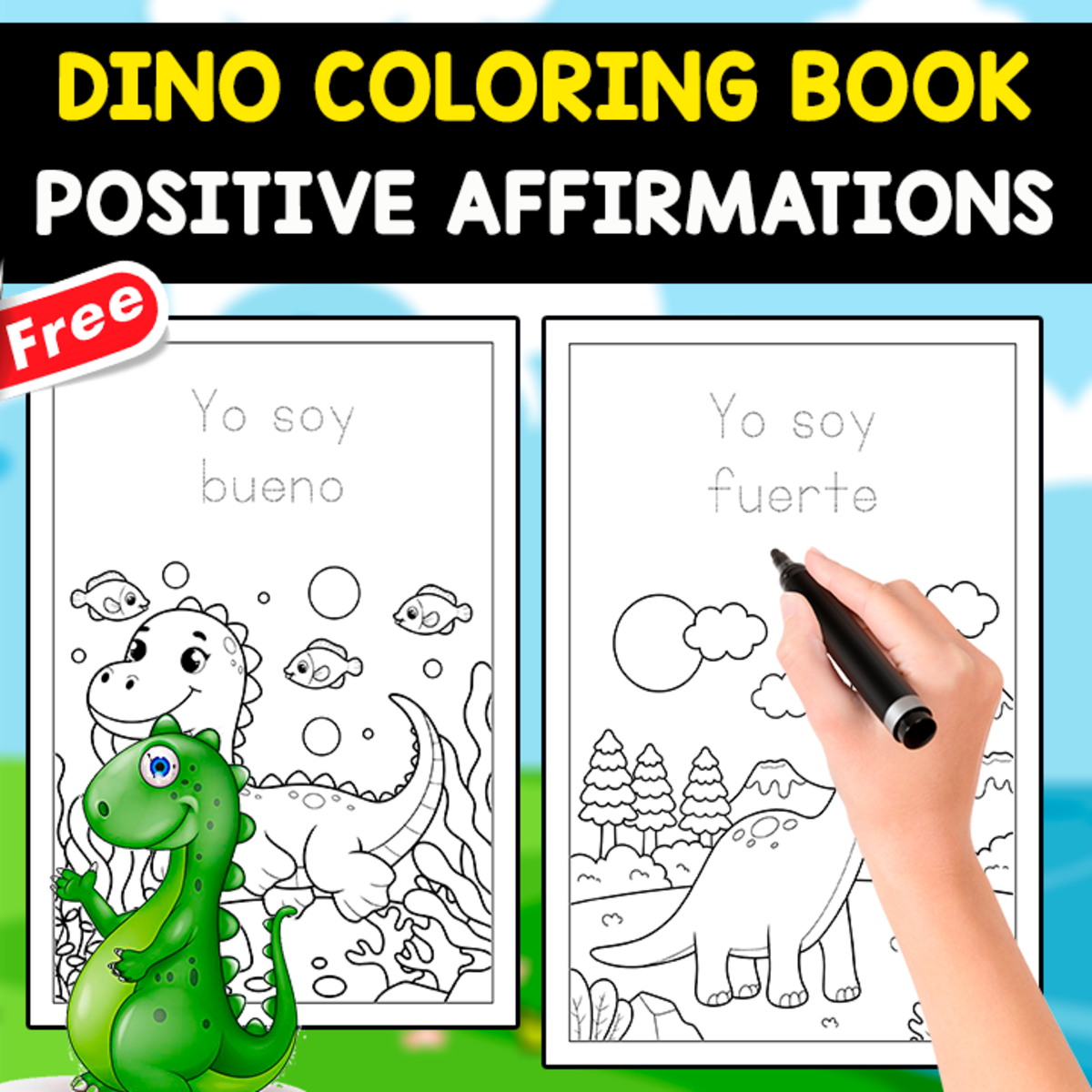An educational teaching resource from EDITORIAL LAURA EDUCA entitled SPANISH COLORING BOOK | POSITIVE AFFIRMATIONS downloadable at Teach Simple.