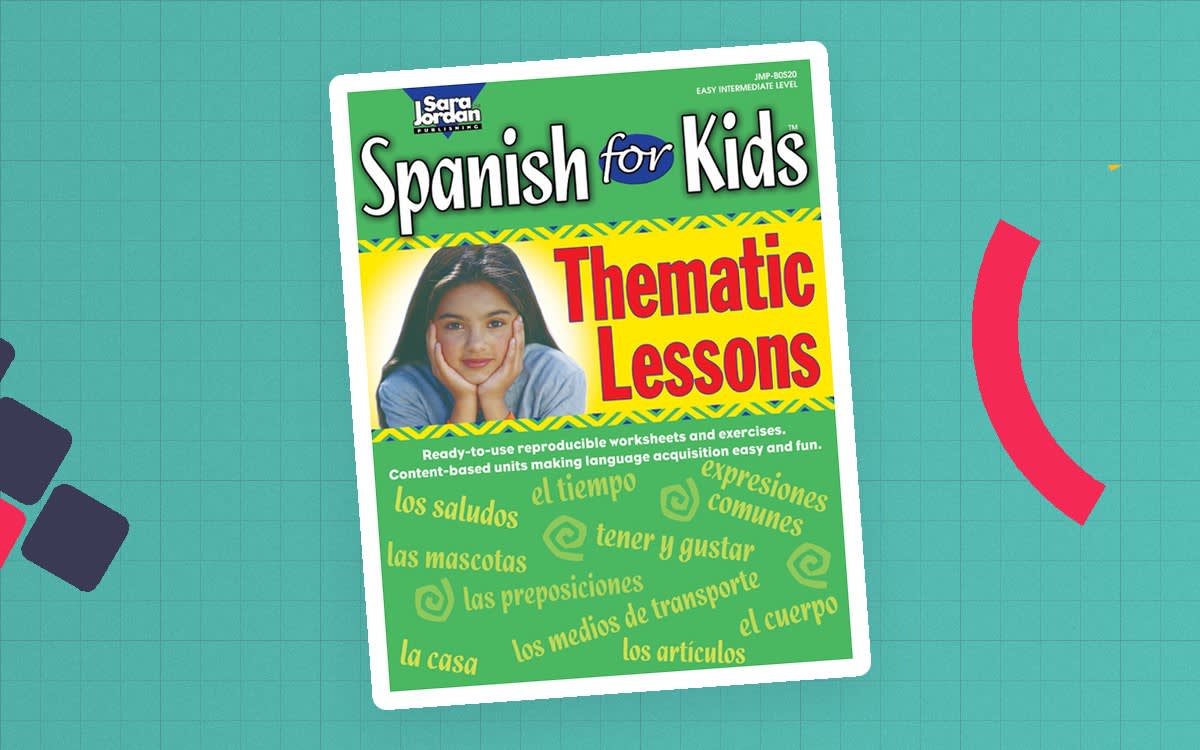 An educational teaching resource from Classroom Complete Press entitled Spanish for Kids: Thematic Lessons Gr. 1-4 downloadable at Teach Simple.