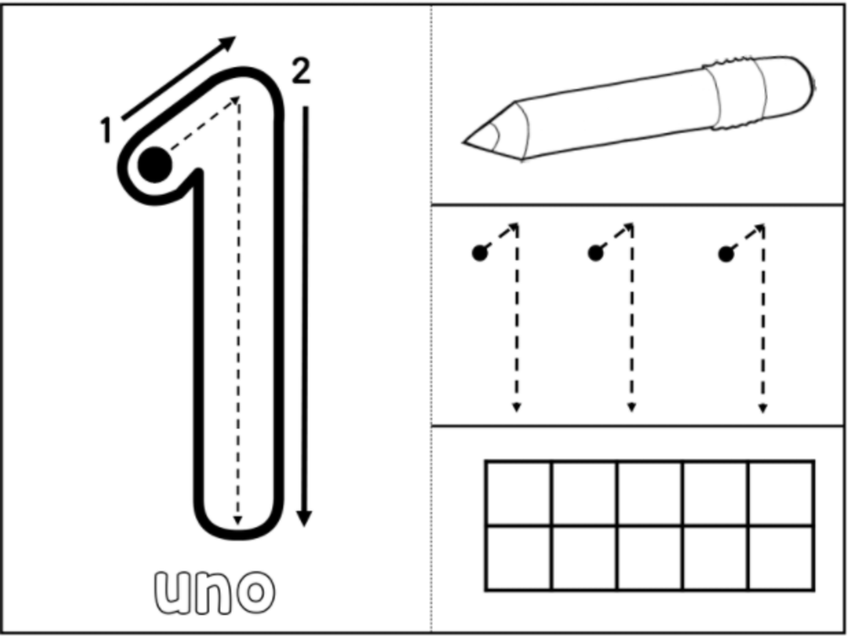 An educational teaching resource from Teacher's Clipart entitled Spanish Interactive Notebook - Los Números downloadable at Teach Simple.