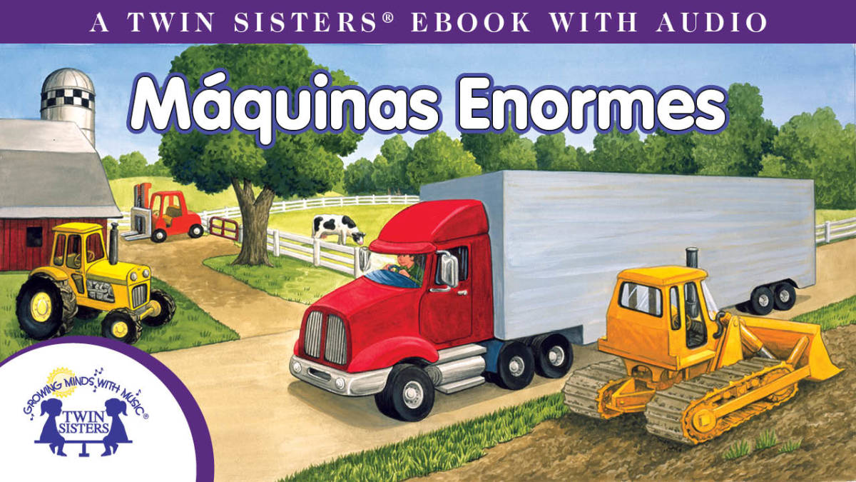 An educational teaching resource from Twin Sisters Digital Media entitled Spanish: Máquinas Enormes Video Storybook downloadable at Teach Simple.