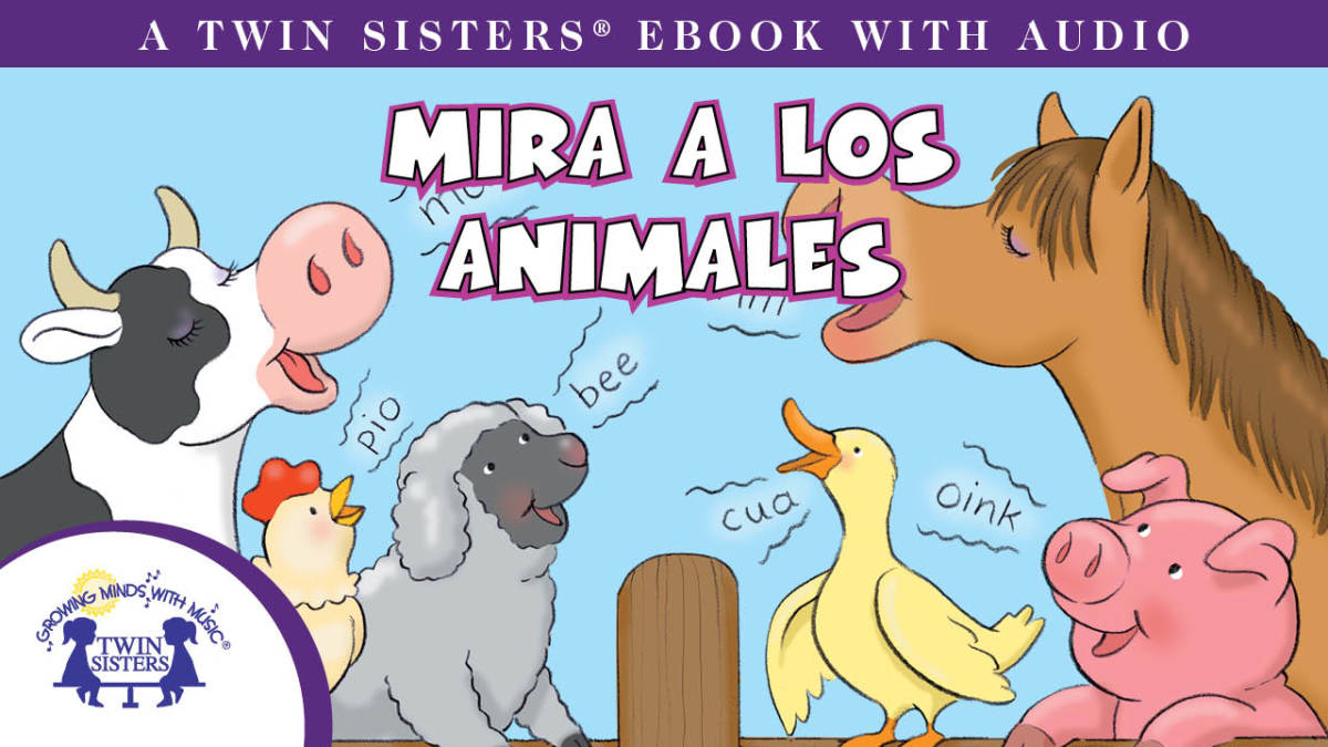 An educational teaching resource from Twin Sisters Digital Media entitled Spanish: Mira A los Animales Video Storybook downloadable at Teach Simple.