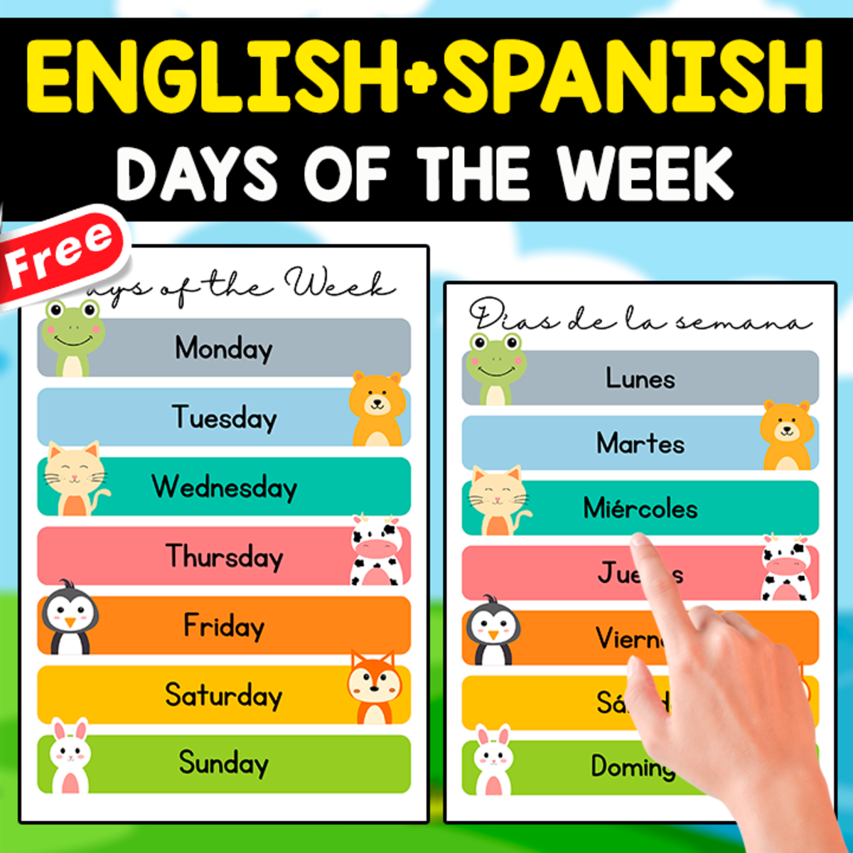 An educational teaching resource from EDITORIAL LAURA EDUCA entitled Spanish Days of the Week – Classroom Poster downloadable at Teach Simple.