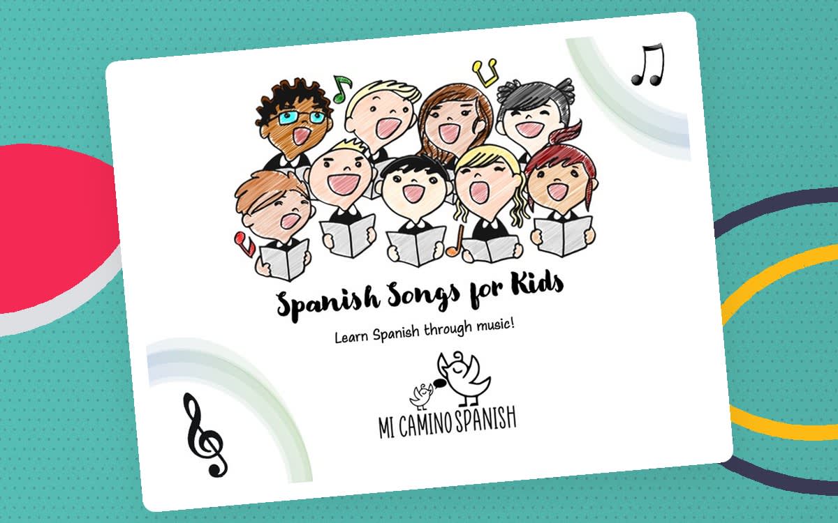 An educational teaching resource from Mi Camino Spanish entitled Simple Spanish Songs – Coloring Pages with Lyrics downloadable at Teach Simple.