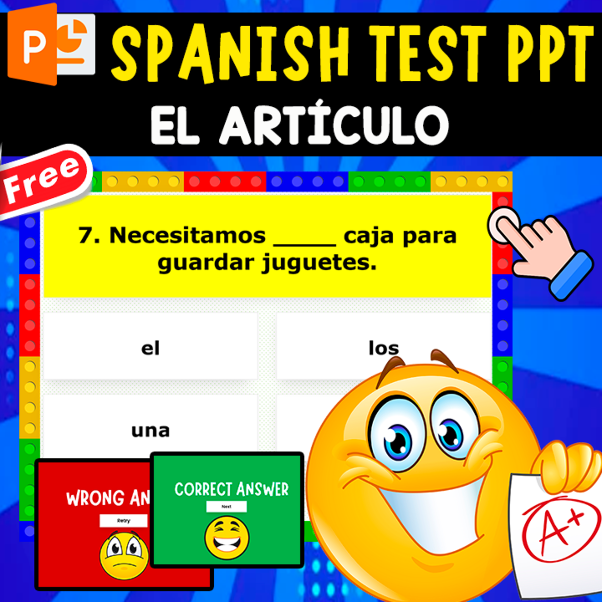 An educational teaching resource from EDITORIAL LAURA EDUCA entitled SPANISH TEST | EL ARTICULO | 10 EXERCISES downloadable at Teach Simple.