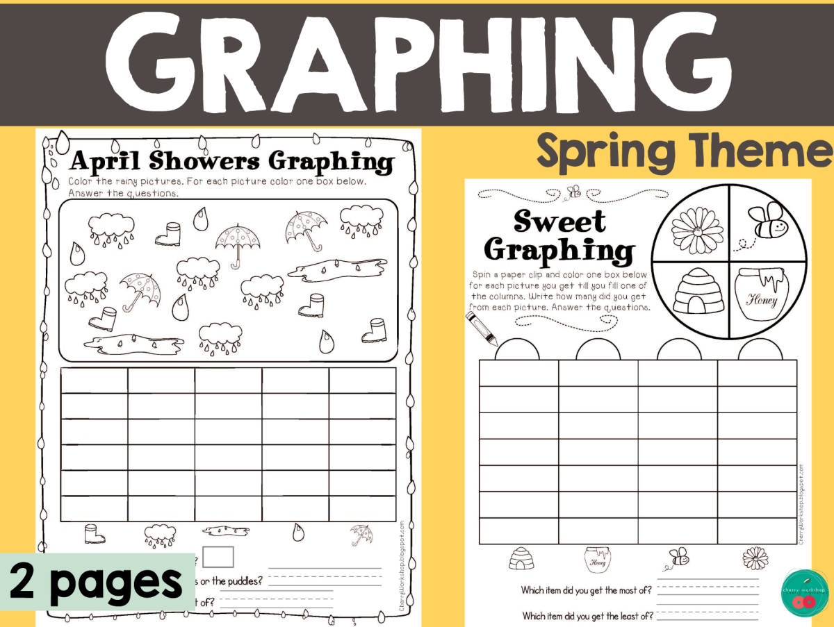 An educational teaching resource from Cherry Workshop entitled Spring Graphing downloadable at Teach Simple.
