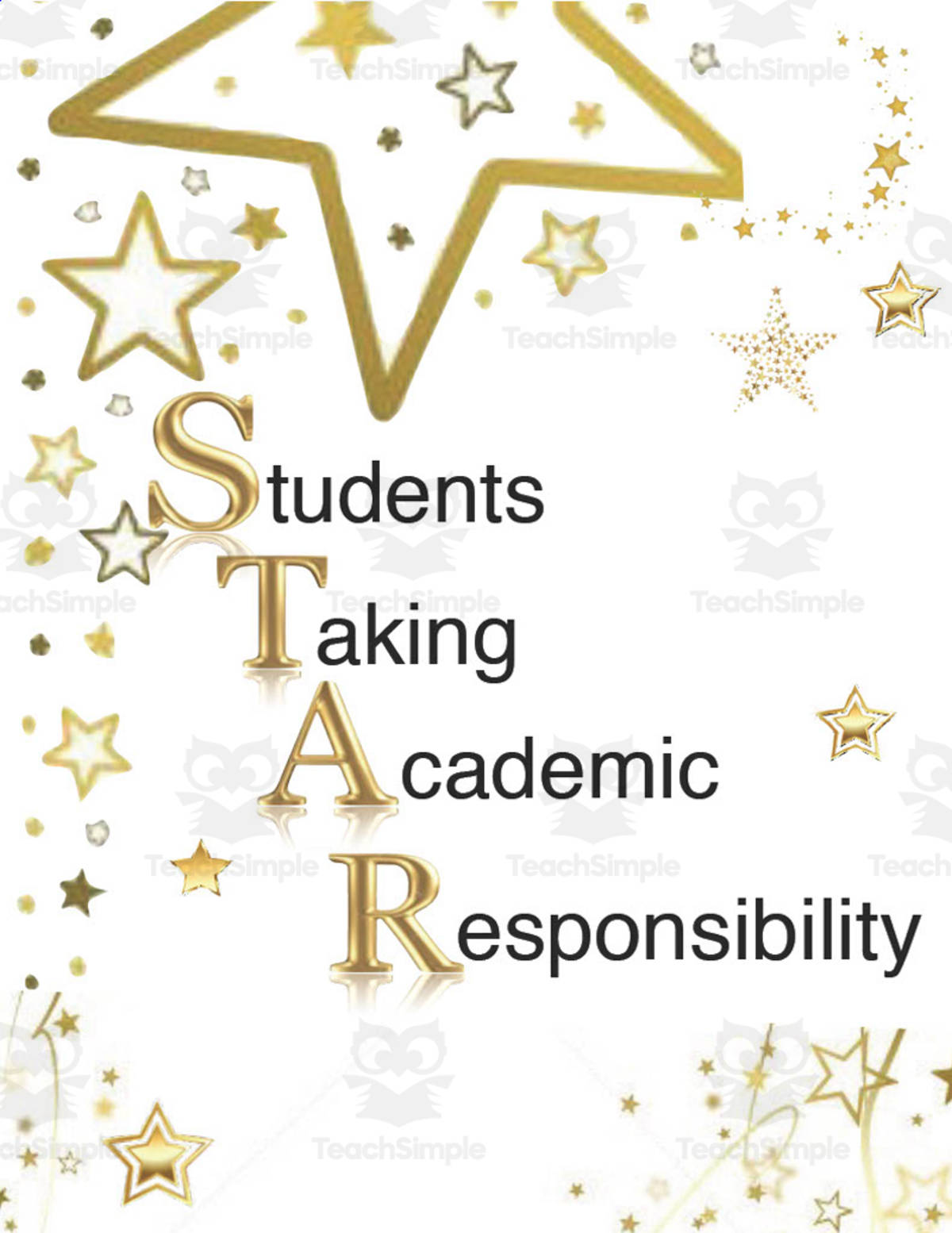 An educational teaching resource from Easy Peasy Primary Resources entitled STAR Folder Cover downloadable at Teach Simple.