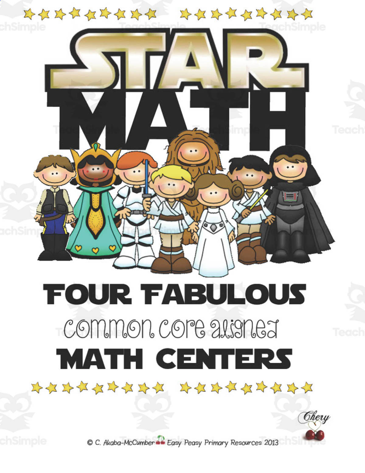 An educational teaching resource from Easy Peasy Primary Resources entitled Star Wars Math Centers downloadable at Teach Simple.