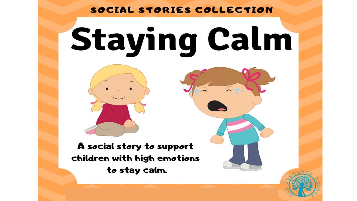 An educational teaching resource from SEN Resource Source entitled Staying Calm Social Story downloadable at Teach Simple.