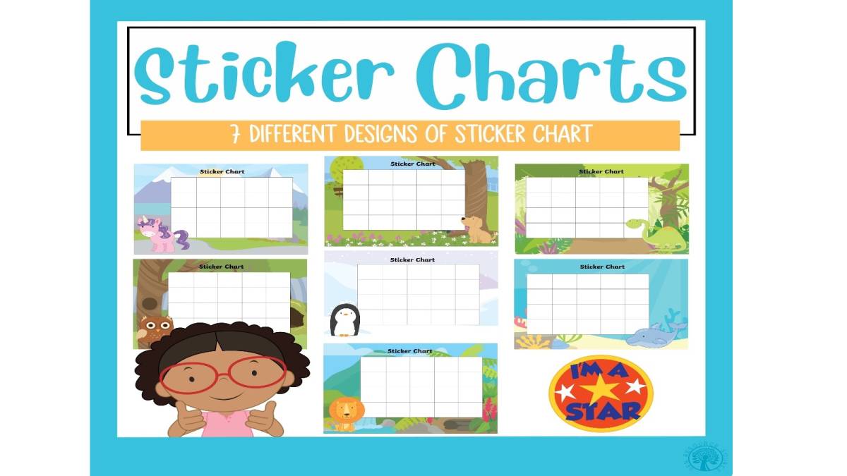 An educational teaching resource from SEN Resource Source entitled Sticker Charts downloadable at Teach Simple.