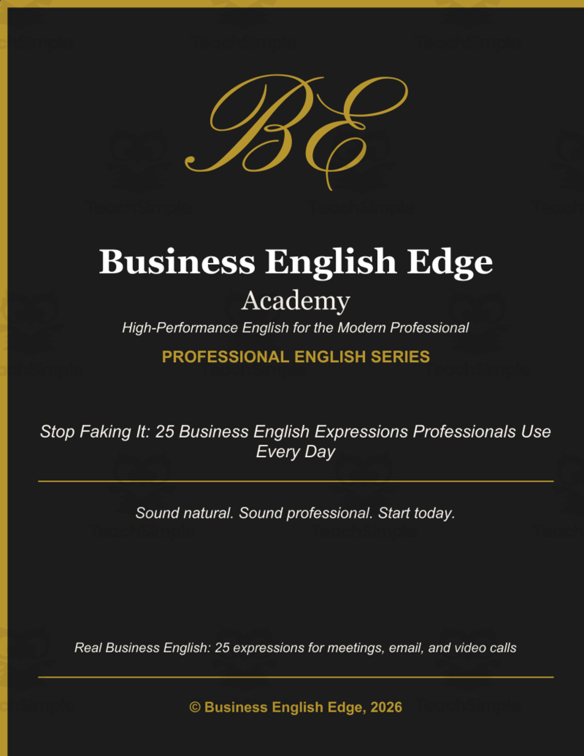 Stop Faking It: 25 Business English Expressions Professionals Use Ever preview
