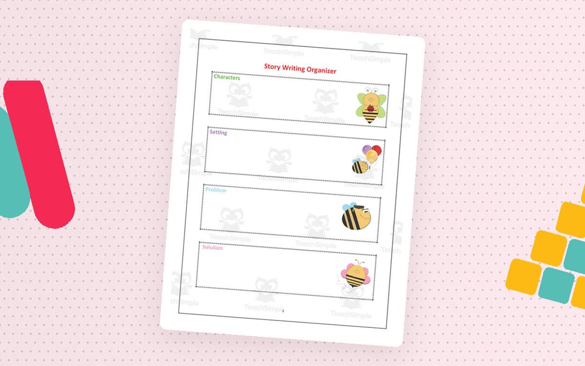 An educational teaching resource from Golden Promise entitled Story Writing Organizer downloadable at Teach Simple.