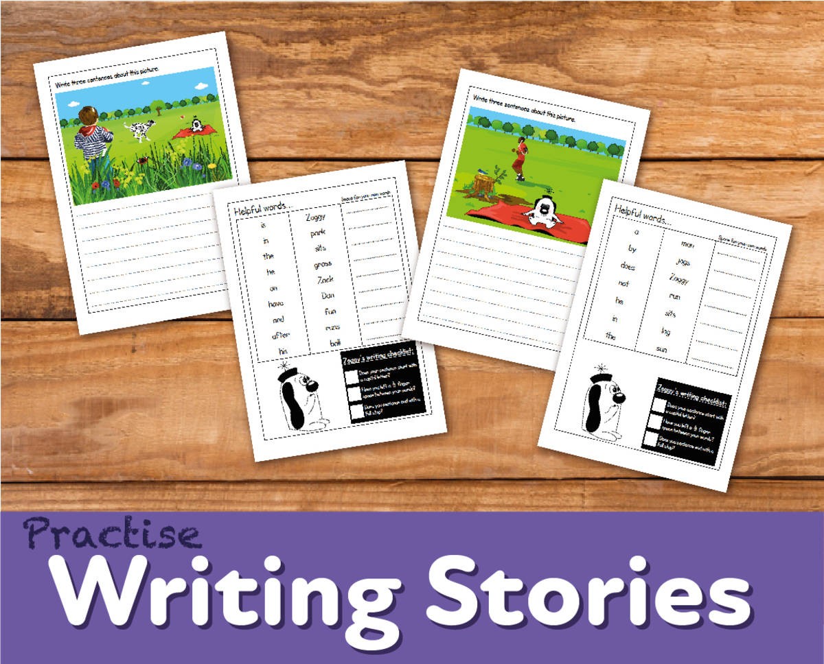 An educational teaching resource from Guinea Pig Education entitled Story Writing Practice - ‘Zoggy At The Park’ (4-7 years) downloadable at Teach Simple.