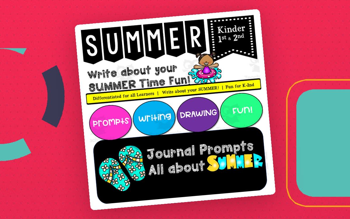 An educational teaching resource from K-5 Treasures entitled SUMMER ESL Writing Prompts and Drawing for K-2nd Grade downloadable at Teach Simple.